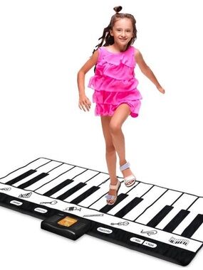 Touch-Sensitive Playmat Keyboard - Black